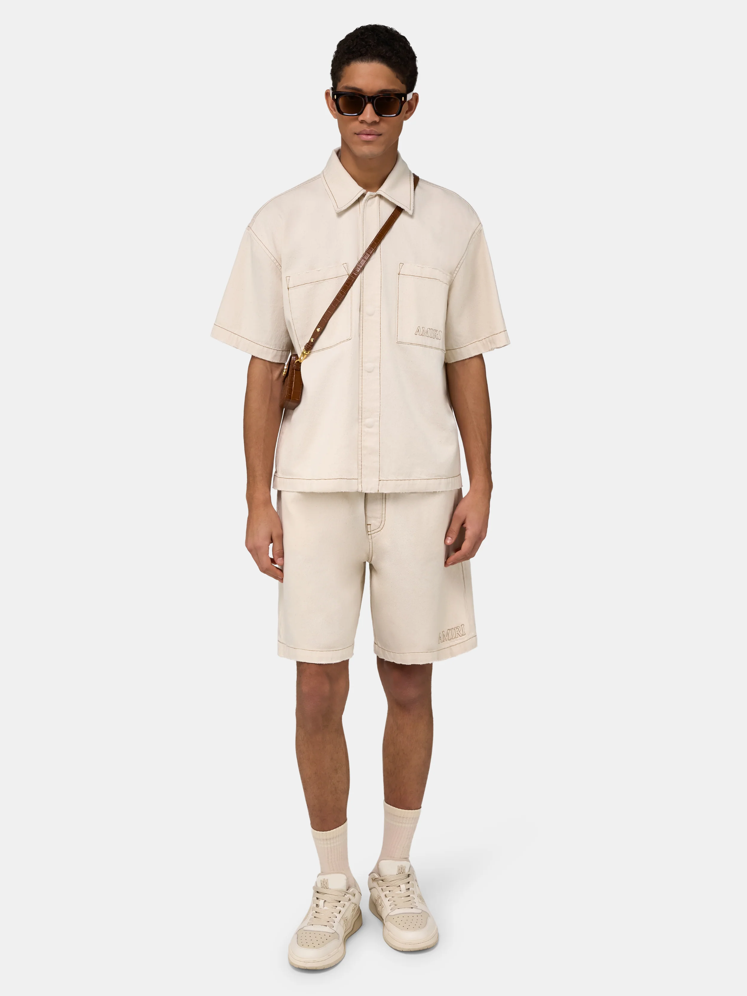 AMIRI DENIM SHIRT - Ecru - Image 4