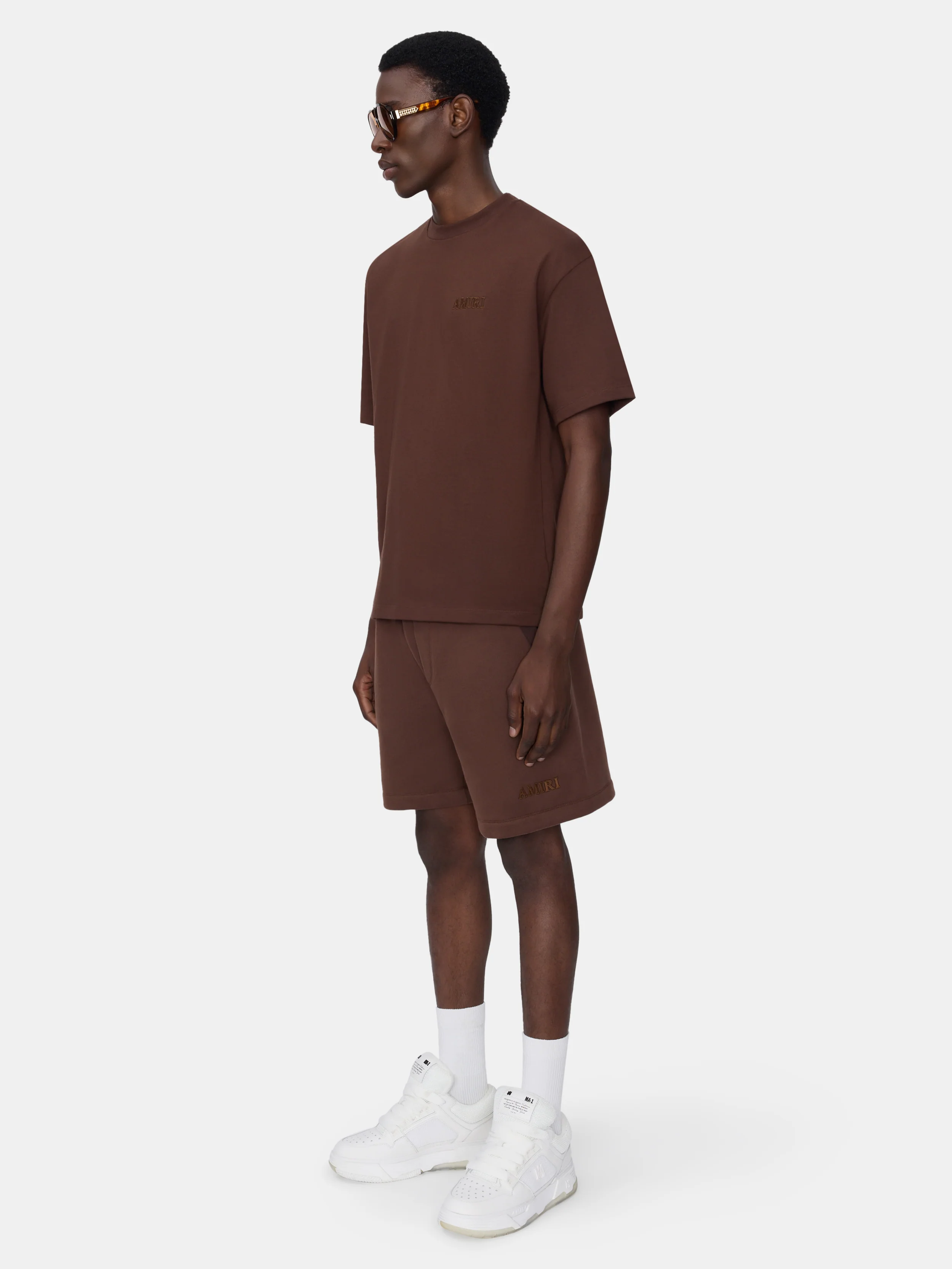 AMIRI EMBROIDERED SHORT - WALNUT BROWN - Image 3