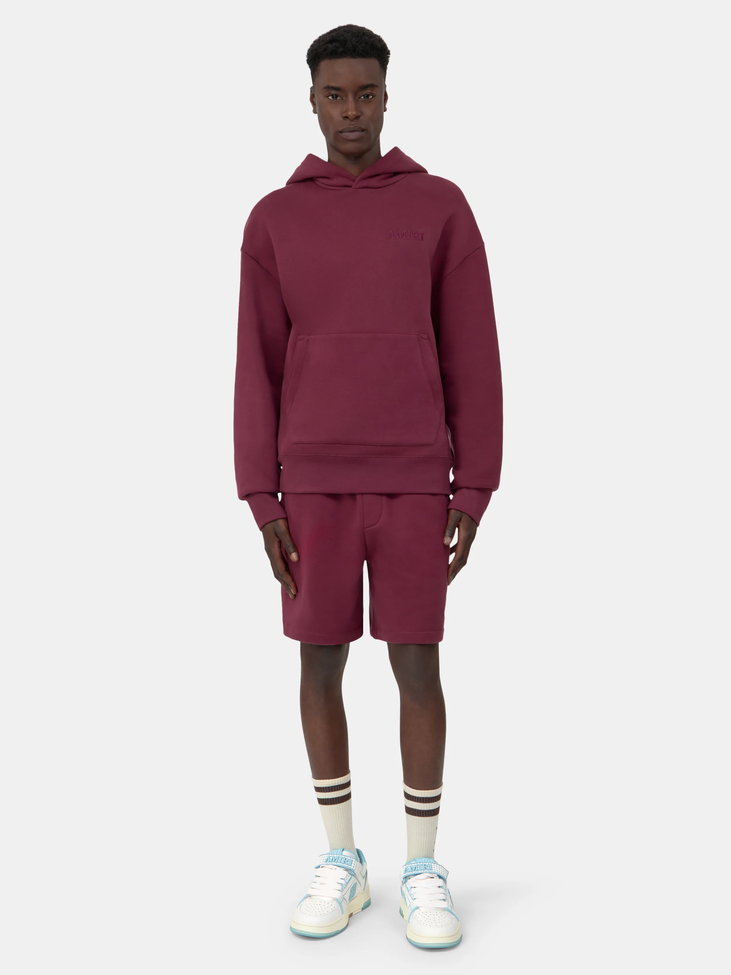 AMIRI OVERSIZED HOODIE - Aged Port - Image 2