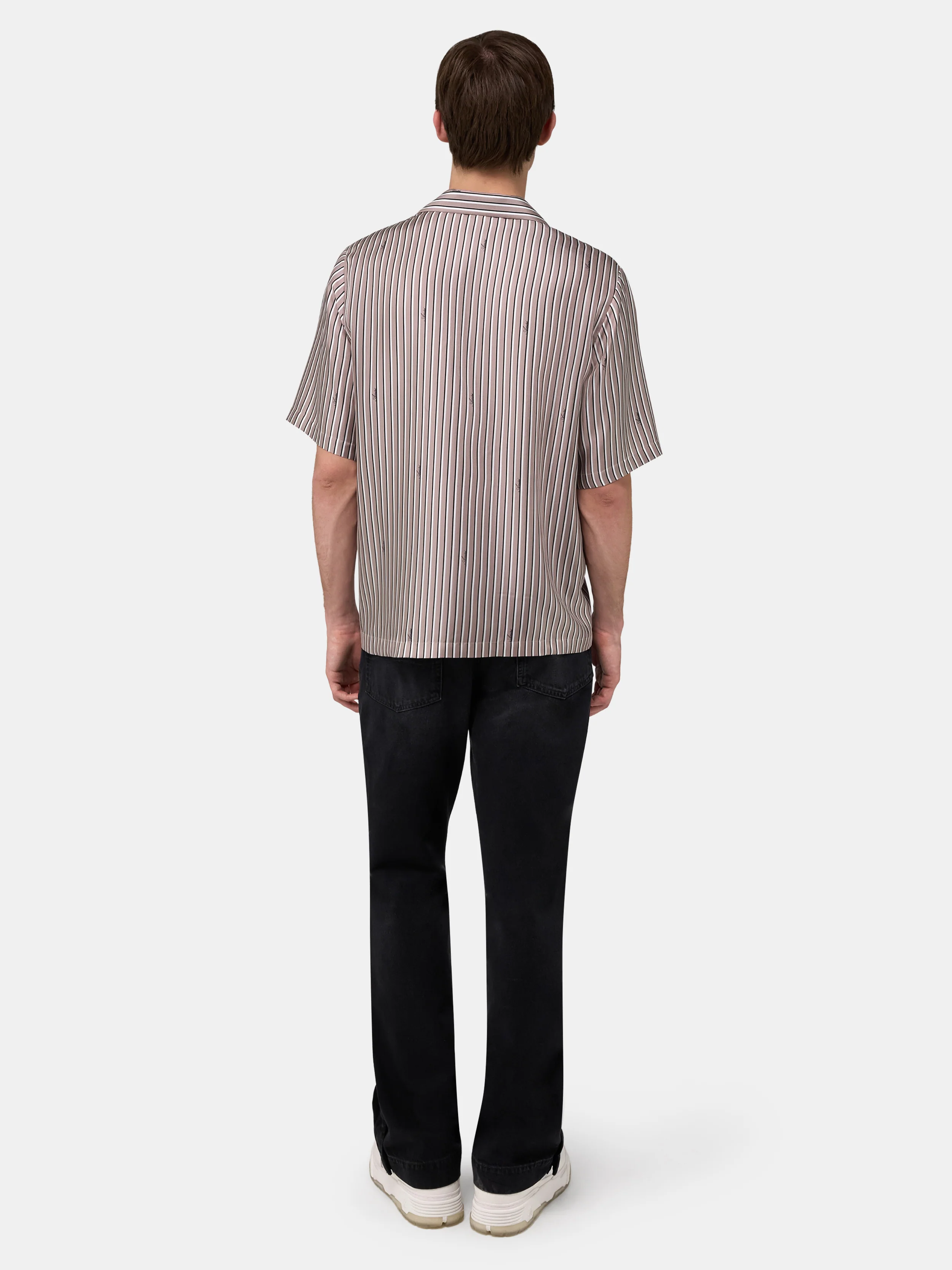 AMIRI SCRIPT BOWLING SHIRT - Mocha - Image 4
