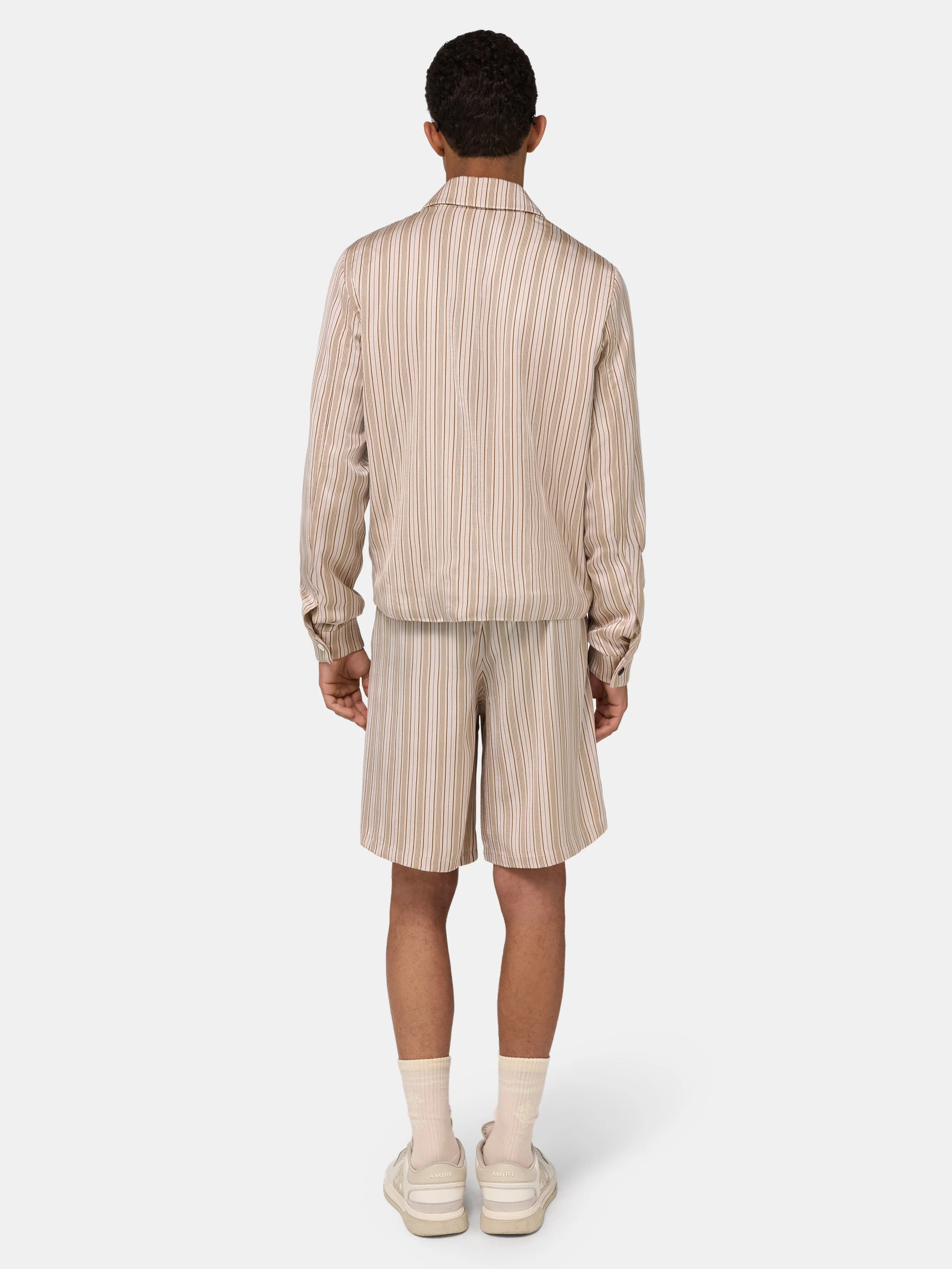 AMIRI STRIPED BLOUSON - Alabaster - Image 4