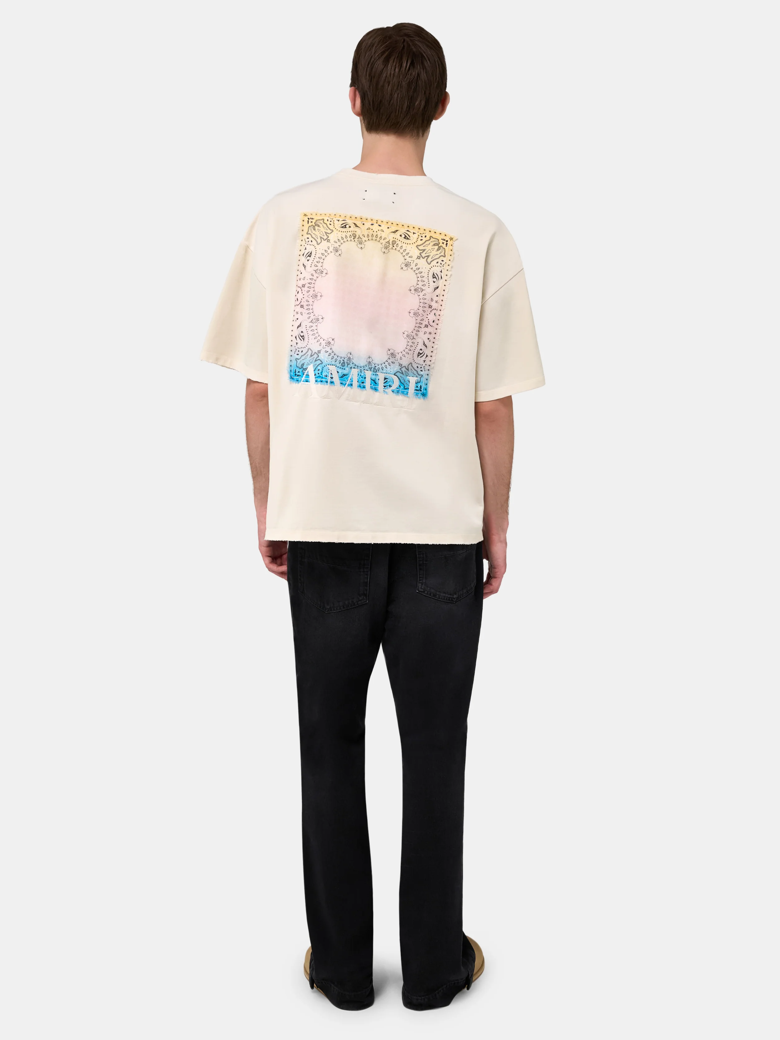 BANDANA PATCH OVERSIZED TEE - Ivory - Image 4