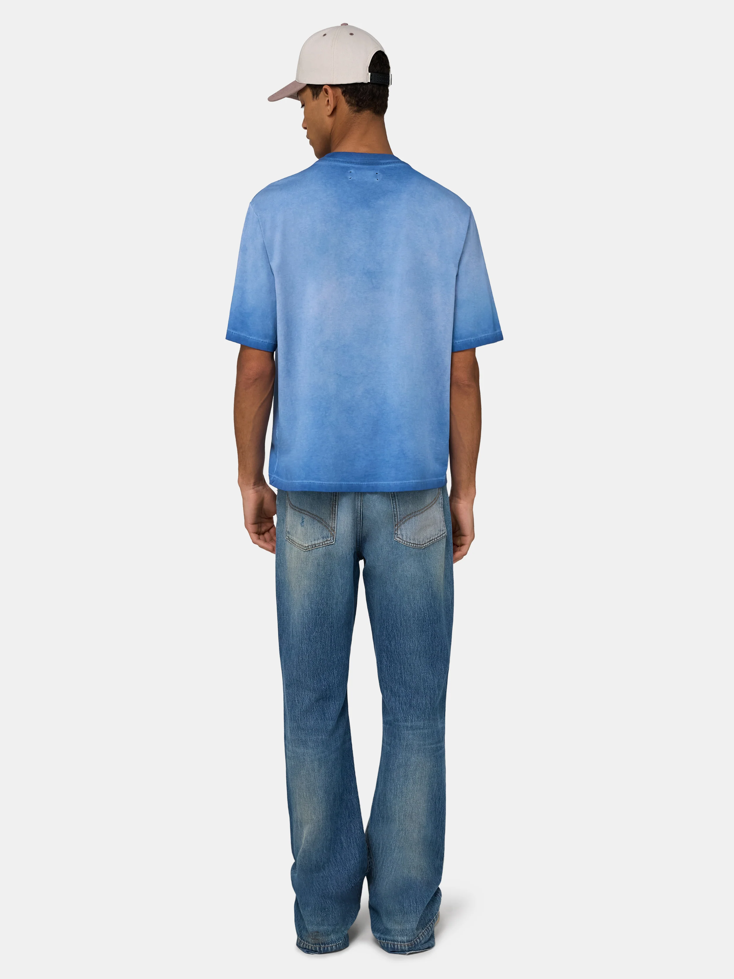 FADED POCKET BOX TEE - Sapphire - Image 4