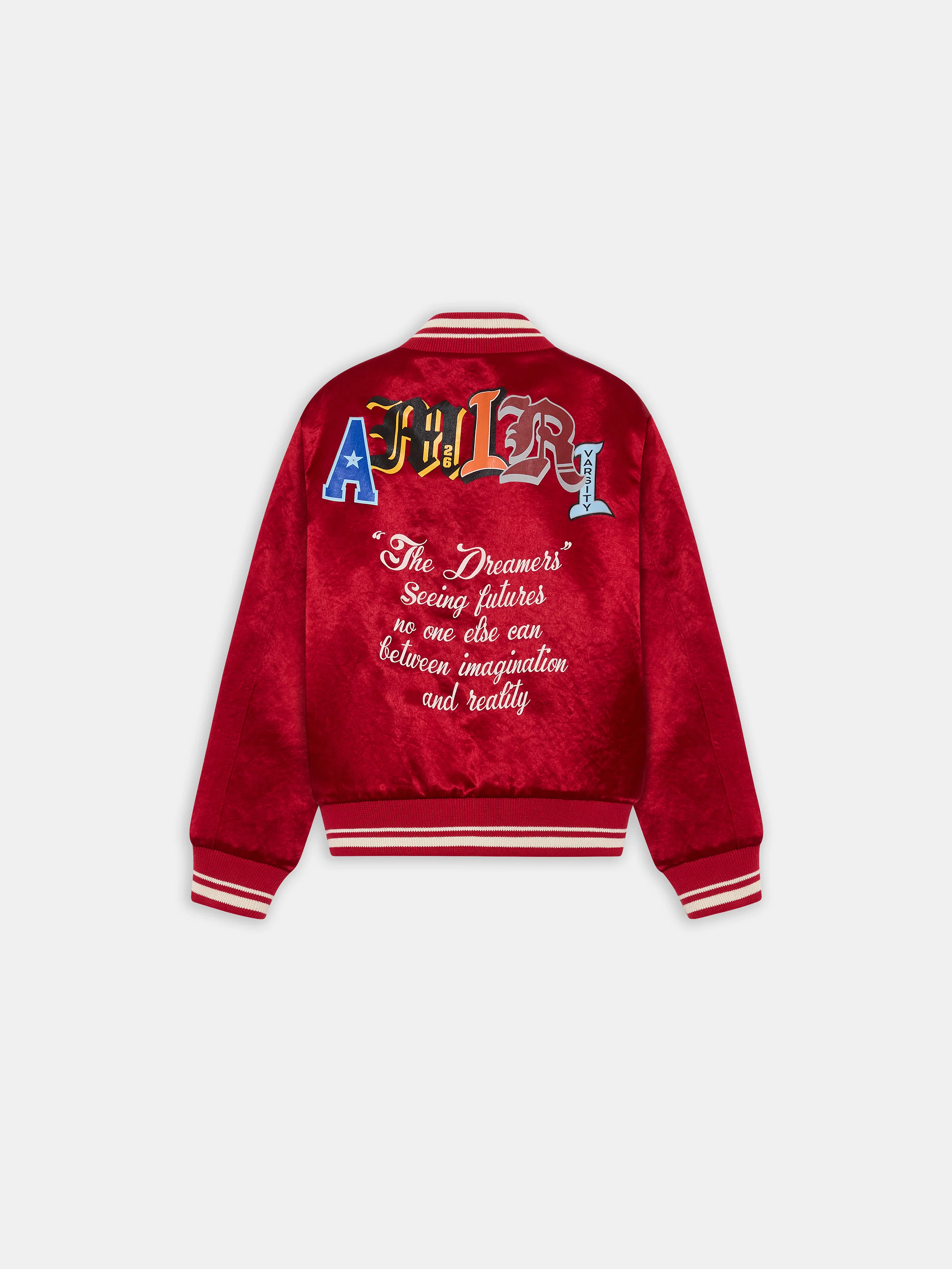KIDS - KIDS' VARSITY PATCH JACKET - Red Rose - Image 2