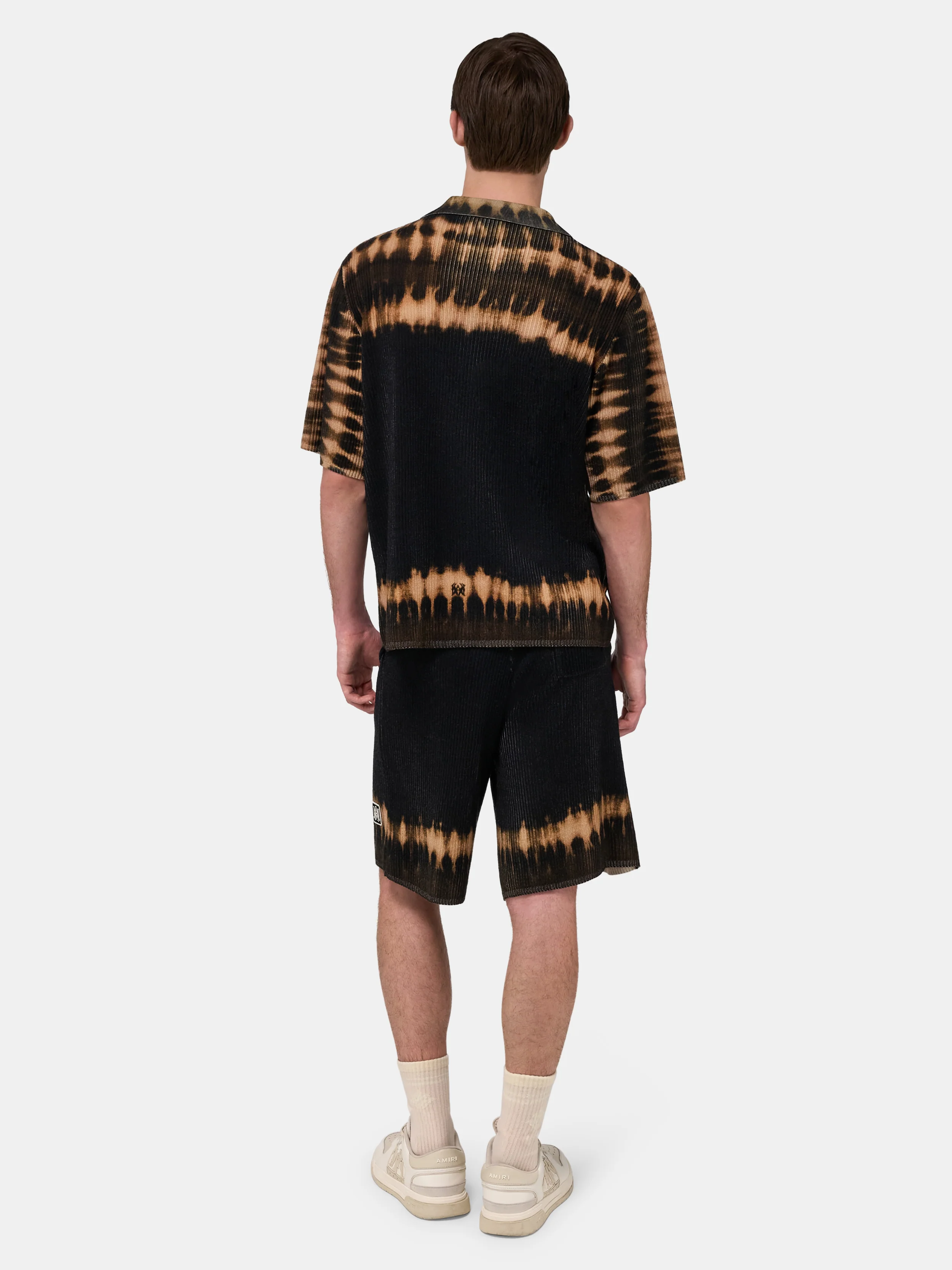 MA PATCH TIE DYE KNIT SHORT - Black - Image 4