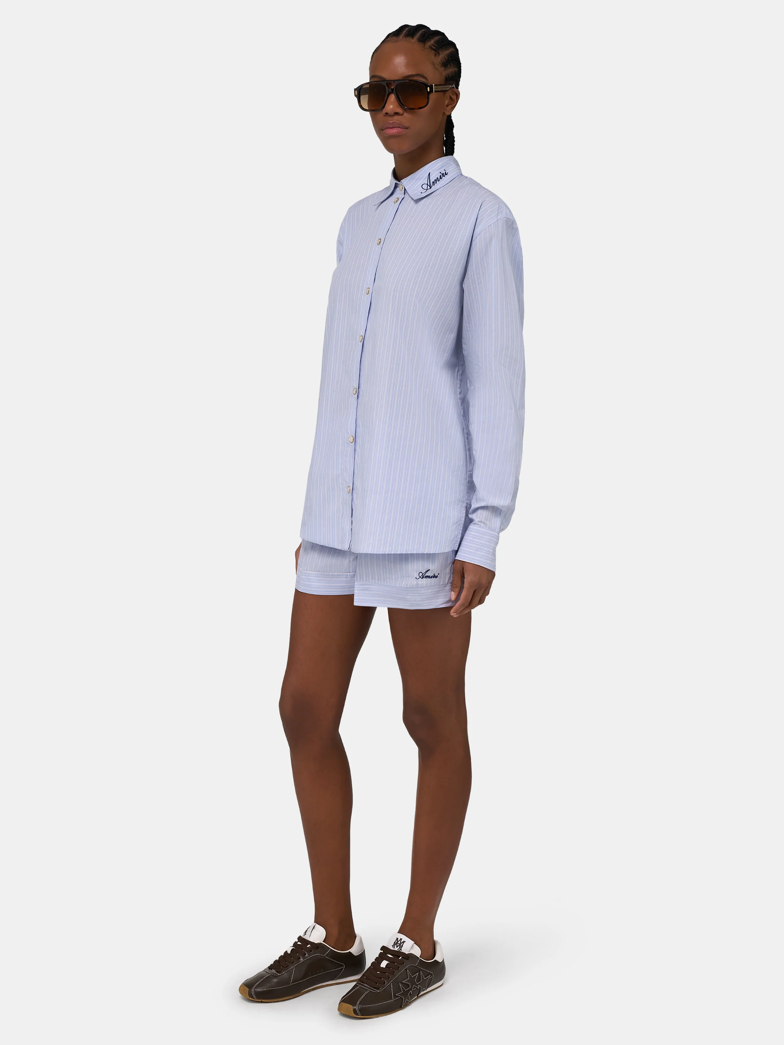 WOMEN - WOMEN'S STRIPED SHORT - Ashley Blue - Image 3