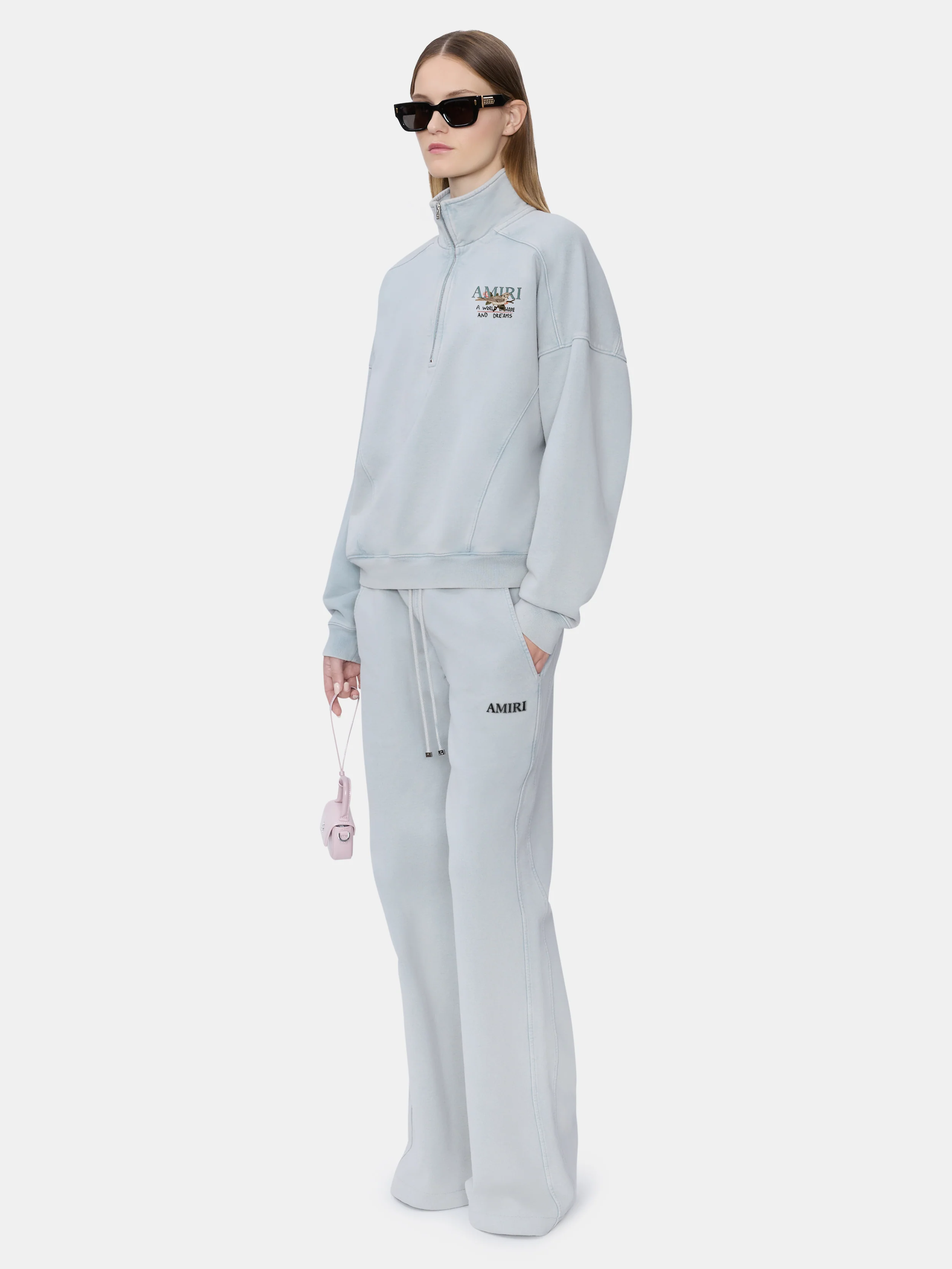 WOMEN - WOMEN'S HOPE AND DREAMS HALF ZIP CREW - Steel - Image 2