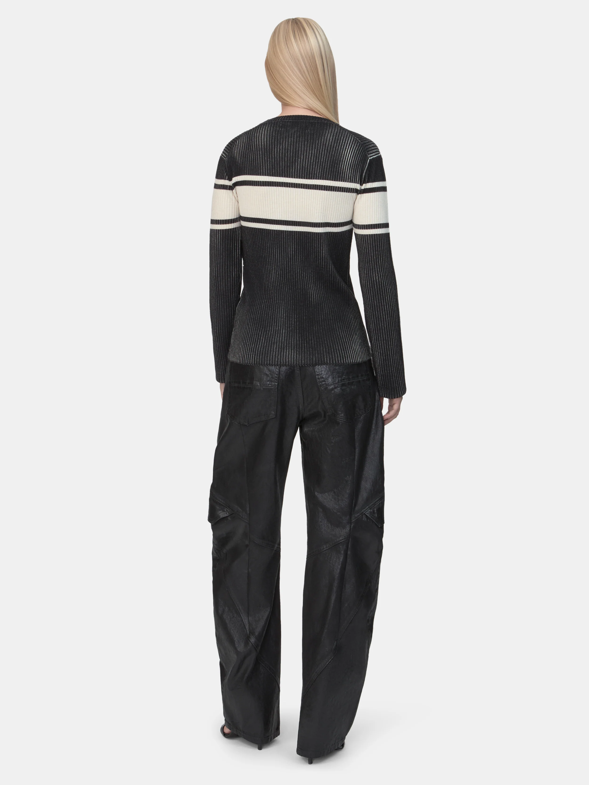 WOMEN - WOMEN'S WAXED PANELED JEAN - Black Wax - Image 4